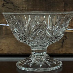 Lead Crystal Footed Fruit Bowl 6" h x 4" across